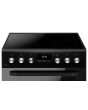 Cda CFC631BL 60cm Double Oven Electric Cooker with Ceramic Hob - Black