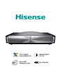 Hisense PX4TUKPRO Projector - Silver/Black