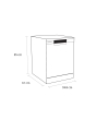 Schonhaus DWSF0115FSBW 15 Place Setting Dishwasher - White