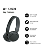 Sony WHCH530B.CE7 Wireless Over Ear Headphones Black
