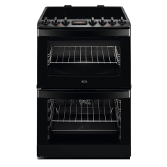 Aeg CIB6742MCB 60 cm Induction Double Electric Cooker - Matte Black
