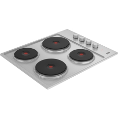 Beko HIBE64101X 60Cm Solid Plate Hob In Stainless Steel