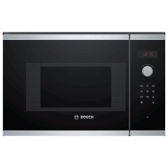 Bosch BFL523MS0B 20L 800W Built-in Solo Microwave - Stainless Steel