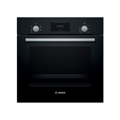 Bosch HHF113BA0B Built In Electric Single Oven With 3D Hot Air - Black