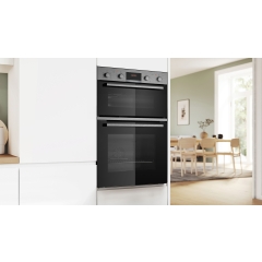 Bosch MBA533BS3B Series 4- 60cm Built In Double Oven - Stainless Steel