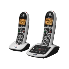 BT BT4666 Twin Cordless Phone with Answering Machine + Call Block