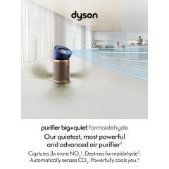Dyson BP04 (545814-01) Purifier Big+Quiet Formaldehyde Fan - Prussian Blue / Gold