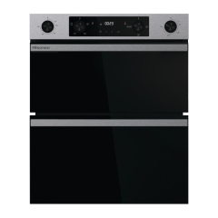 Hisense BUD714221CX 594cm Built Under Electric Double Oven - Black & Stainless Steel