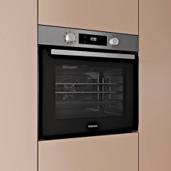 Hotpoint HOEU25CZXUK 59.5cm Built In Electric Single Oven - Stainless Steel