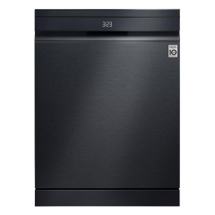 LG DF587HMS TrueSteam QuadWash DF587HMS WiFi Connected Full Size Dishwasher - Matte Black - 14 Pla
