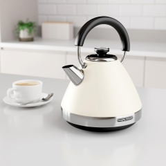 Morphy Richards 100132 1.5 Litres Venture Pyramid Rapid Boil Kettle - Cream