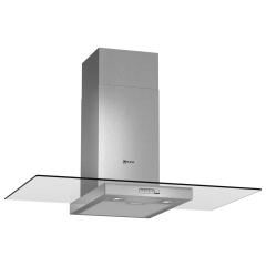 Neff D89ER22N0B 90cm Chimney Cooker Hood with Clear Glass