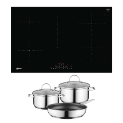 Neff T48FD23X2KIT Frameless 80cm Induction Hob with CombiZone - Black