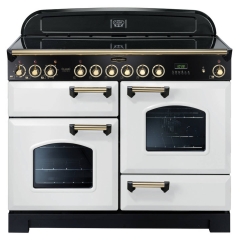 Rangemaster CDL110ECWH/B Classic Deluxe 110 Ceramic Range Cooker 114160