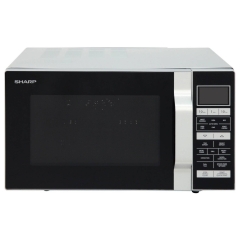 Sharp R860SLM 25L 900W Flatbed Combination Microwave Oven + Grill - Silver
