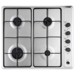 Valor VGH60GE 60cm 4 Burner Gas Hob in Stainless Steel