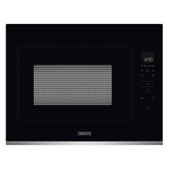 Zanussi ZMBN4SX Built-In 900W 25L Microwave in Black + Stainless