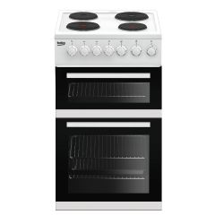 Beko EDP503W Slimline 50cm Electric Cooker with Double Oven