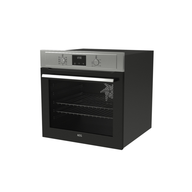 Aeg BEX33501EM 59.4cm Built In Electric Single Oven - Stainless Steel
