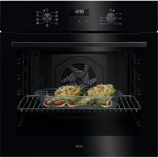 Aeg OU5AB20XK 59.6cm Built In Electric Single Oven - Black