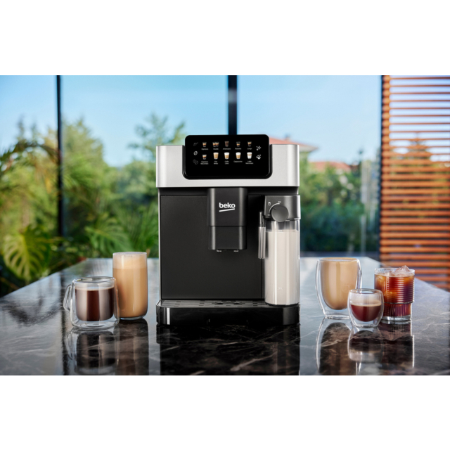 Beko CEG7304X Bean to Cup Fully Automatic Espresso Machine with Integrated Milk Jug - Silver