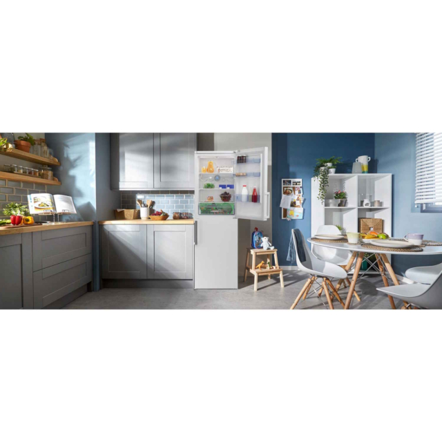 Beko CFP3691VW 60cm Frost Free HarvestFresh Fridge Freezer in White