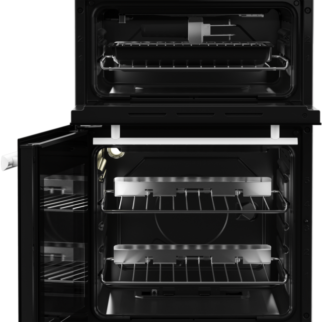 Beko EDG507W 50cm Twin Cavity Gas Cooker with Gas Hob - White