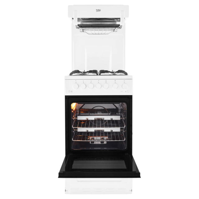 Beko KA52NEW 50cm Single Oven Gas Cooker with High Level Grill