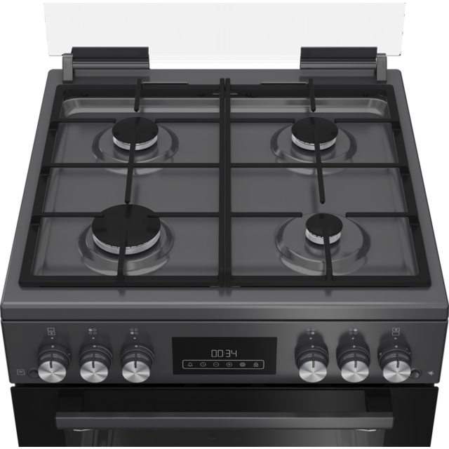 Blomberg GGRN655N 60cm Double Oven Gas Cooker with Gas Hob - Anthracite