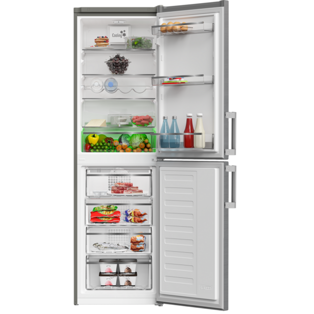 Blomberg KGM4574VPS 54cm 50/50 Frost Free Fridge Freezer - Stainless Steel Effect