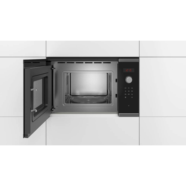 Bosch BFL523MS0B 20L 800W Built-in Solo Microwave - Stainless Steel