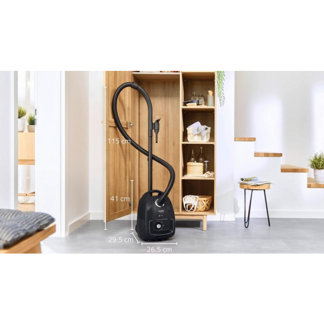 Bosch BGL38BA3GB Serie 4 ProEco 850W Bagged Cylinder Vacuum Cleaner - Black