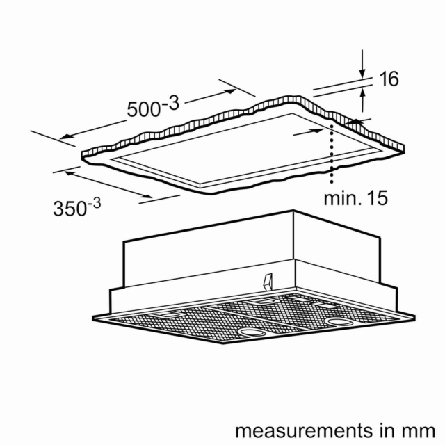 Bosch DHL555BLGB 53cm Canopy Cooker Hood
