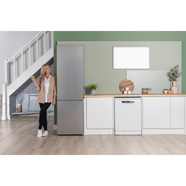 Bosch KGN392LAFG 60cm 70/30 No Frost Fridge Freezer - Stainless Steel