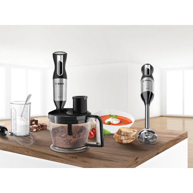 Bosch MSM6S90BGB ErgoMixx Hand Blender with Food Processor 750W - Black & Silver