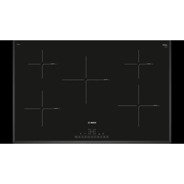 Bosch PIV851FB1EKIT PIV851FB1E 80.2cm Induction Hob with Pan Set - Black