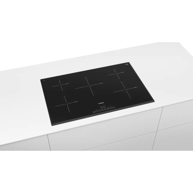 Bosch PIV851FB1EKIT PIV851FB1E 80.2cm Induction Hob with Pan Set - Black