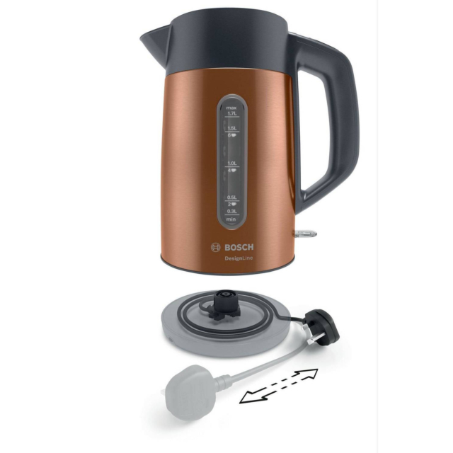 Bosch TWK4P439GB DesignLine 1.7L Fast Boil Cordless Jug Kettle