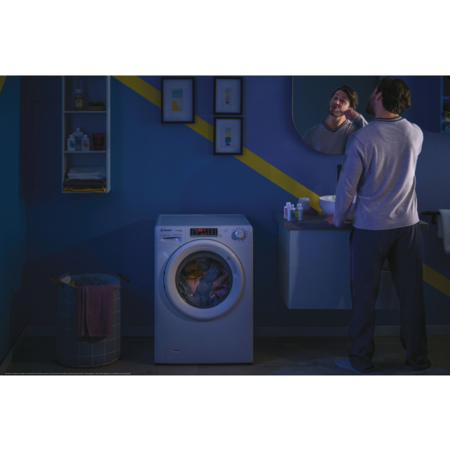 Candy CSO 686TWM6-80 Smart Pro Inverter 8kg, 1600 Spin Washing Machine - White