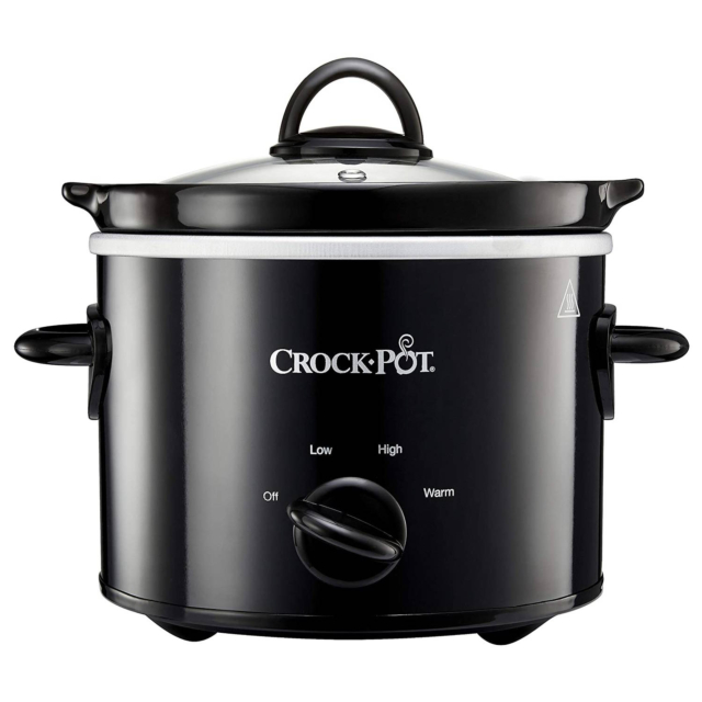 Crockpot CSC080 1.8L Compact Slow Cooker in Black