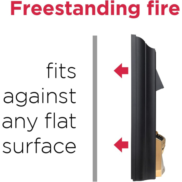 Dimplex DTT20 Detroit Freestanding Flat Back Electric Fire 