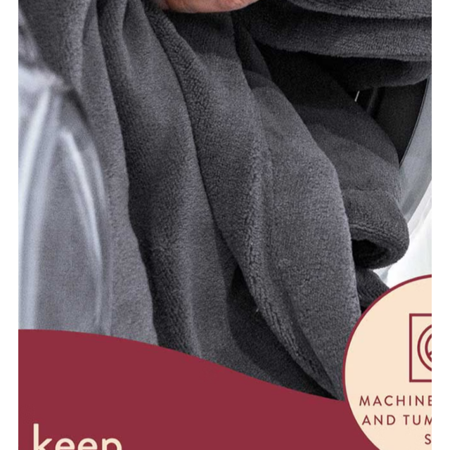 Dreamland 16707 Heated Throw In Grey