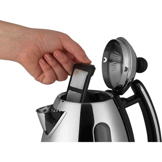 Dualit 72010 1.5Ltr Cordless Jug Kettle In Stainless and Black
