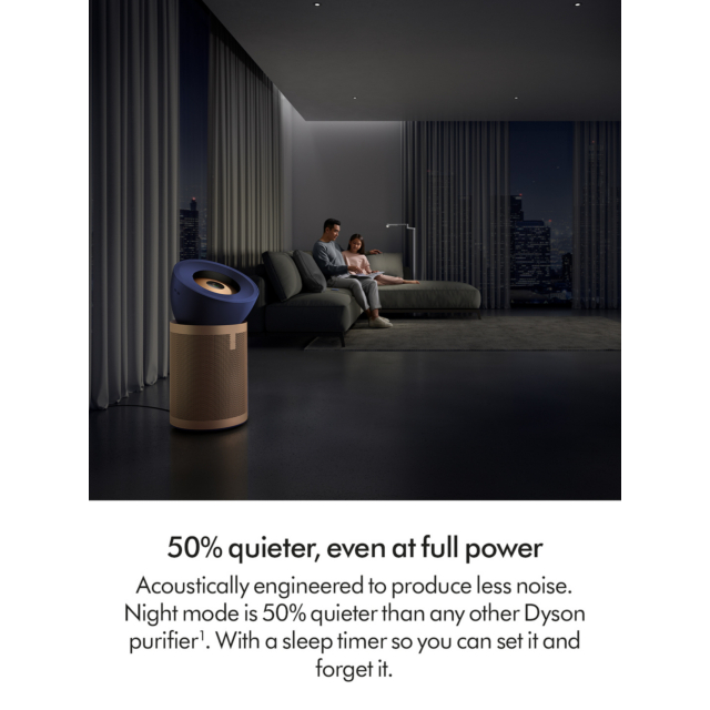 Dyson BP04 (545814-01) Purifier Big+Quiet Formaldehyde Fan - Prussian Blue / Gold