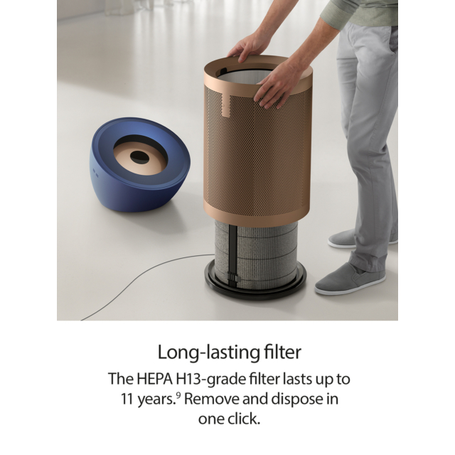 Dyson BP04 (545814-01) Purifier Big+Quiet Formaldehyde Fan - Prussian Blue / Gold
