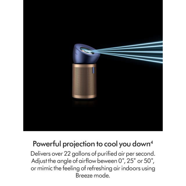 Dyson BP04 (545814-01) Purifier Big+Quiet Formaldehyde Fan - Prussian Blue / Gold