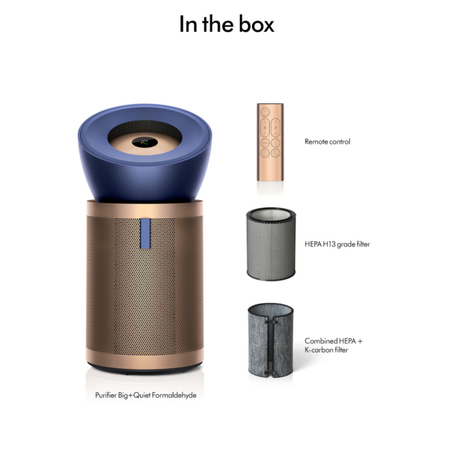 Dyson BP04 (545814-01) Purifier Big+Quiet Formaldehyde Fan - Prussian Blue / Gold