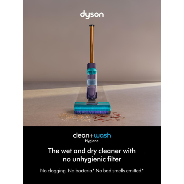 Dyson CLEANWASHHYG Cordless Vacuum 45 Min Runtime
