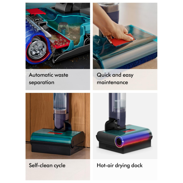 Dyson CLEANWASHHYG Cordless Vacuum 45 Min Runtime