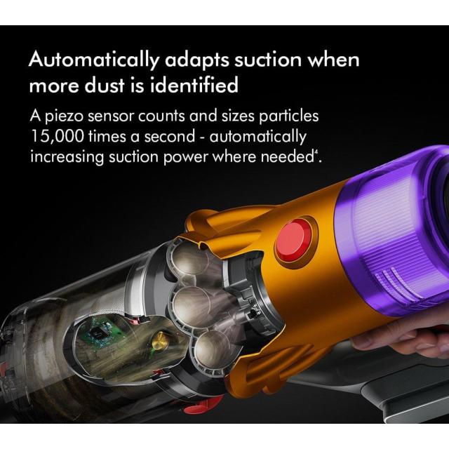 Dyson V12-2023 Cordless Stick Vacuum - 60 Minutes Run Time - Nickel